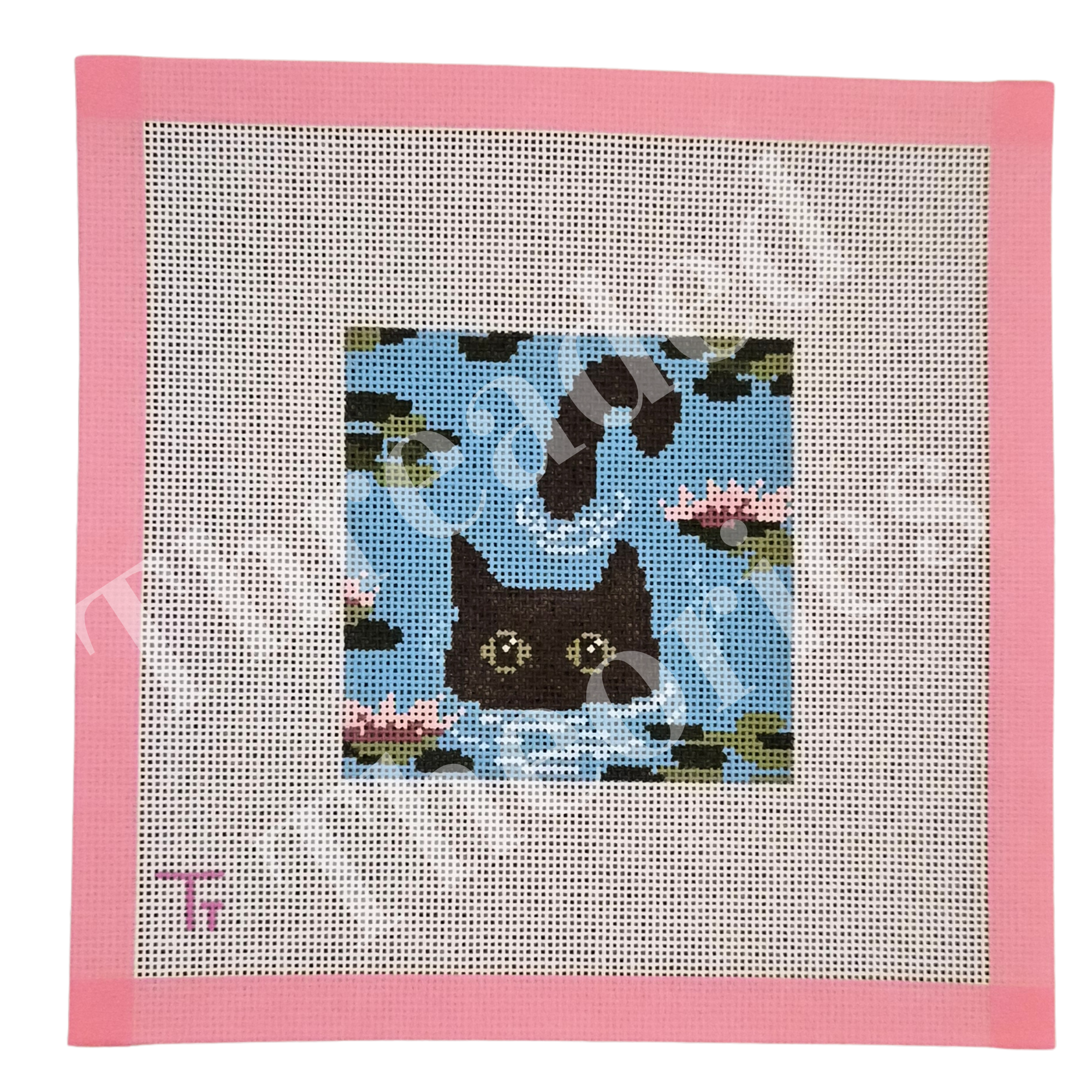 Cat in Lily Pads